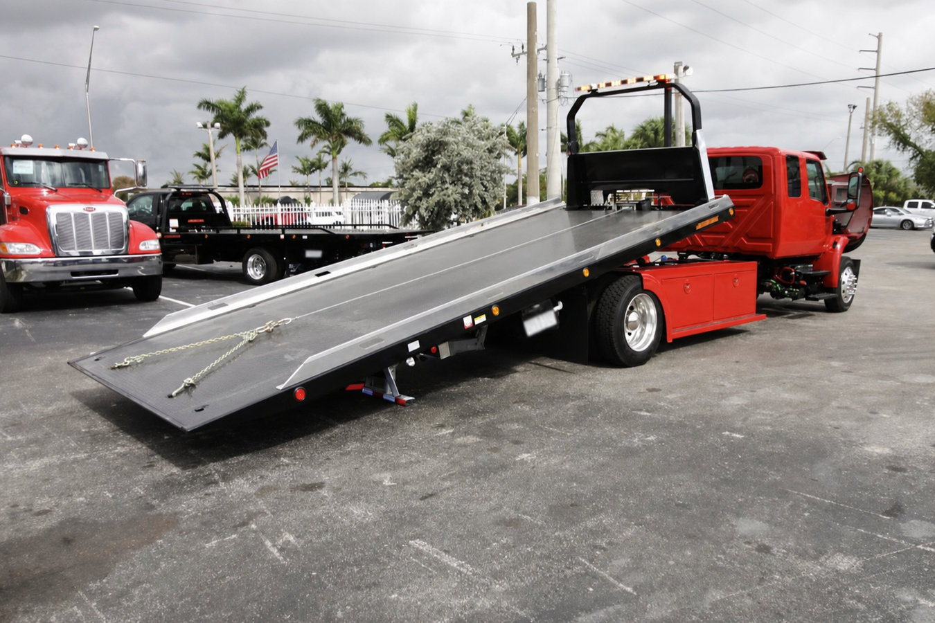 Flatbed towing