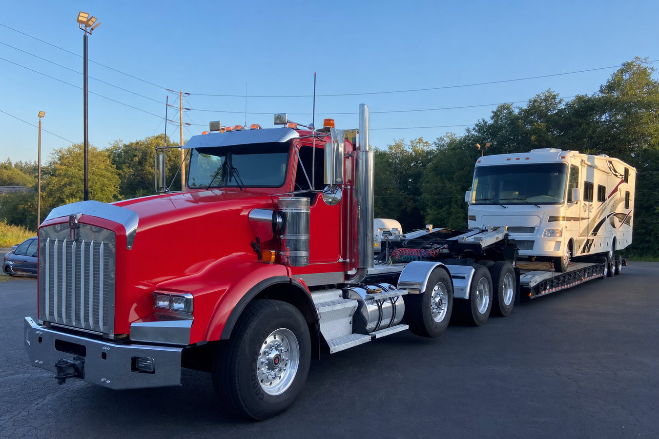Truck towing
